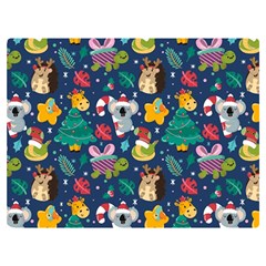 Colorful-funny-christmas-pattern  --- Two Sides Premium Plush Fleece Blanket (extra Small) by Amaryn4rt