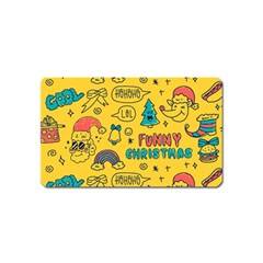 Colorful-funny-christmas-pattern Cool Ho Ho Ho Lol Magnet (name Card) by Amaryn4rt