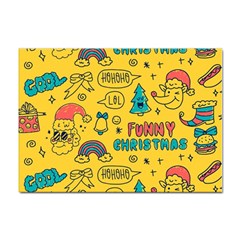 Colorful-funny-christmas-pattern Cool Ho Ho Ho Lol Sticker A4 (10 Pack) by Amaryn4rt