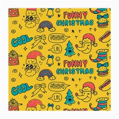 Colorful-funny-christmas-pattern Cool Ho Ho Ho Lol Medium Glasses Cloth (2 Sides) by Amaryn4rt