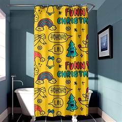 Colorful-funny-christmas-pattern Cool Ho Ho Ho Lol Shower Curtain 36  X 72  (stall)  by Amaryn4rt