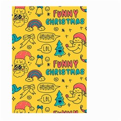 Colorful-funny-christmas-pattern Cool Ho Ho Ho Lol Large Garden Flag (two Sides) by Amaryn4rt