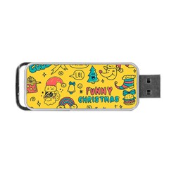 Colorful-funny-christmas-pattern Cool Ho Ho Ho Lol Portable Usb Flash (two Sides) by Amaryn4rt