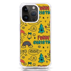 Colorful-funny-christmas-pattern Cool Ho Ho Ho Lol Iphone 14 Pro Tpu Uv Print Case by Amaryn4rt