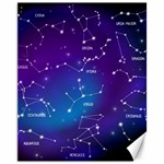 Realistic-night-sky-poster-with-constellations Canvas 11  x 14  10.95 x13.48  Canvas - 1