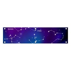 Realistic-night-sky-poster-with-constellations Banner And Sign 4  X 1  by Amaryn4rt