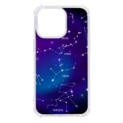 Realistic-night-sky-poster-with-constellations Iphone 13 Pro Tpu Uv Print Case by Amaryn4rt