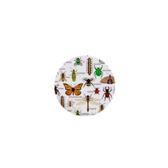 Insects-seamless-pattern 1  Mini Buttons