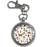 Insects-seamless-pattern Key Chain Watches Front