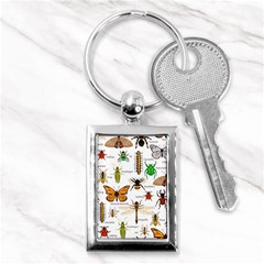 Insects-seamless-pattern Key Chain (Rectangle)