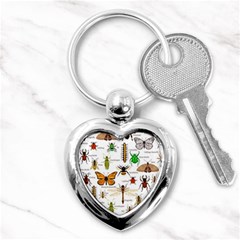 Insects-seamless-pattern Key Chain (Heart)