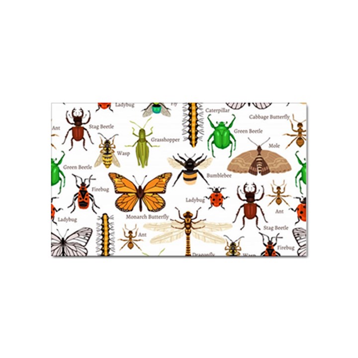 Insects-seamless-pattern Sticker (Rectangular)