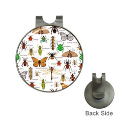 Insects-seamless-pattern Hat Clips with Golf Markers