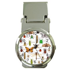 Insects-seamless-pattern Money Clip Watches