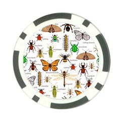 Insects-seamless-pattern Poker Chip Card Guard