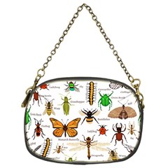 Insects-seamless-pattern Chain Purse (One Side)