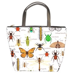 Insects-seamless-pattern Bucket Bag