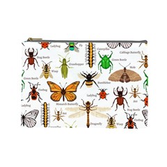 Insects-seamless-pattern Cosmetic Bag (Large)