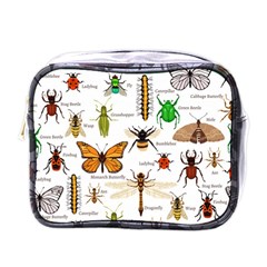 Insects-seamless-pattern Mini Toiletries Bag (One Side)