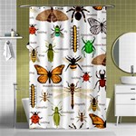 Insects-seamless-pattern Shower Curtain 48  x 72  (Small)  Curtain(48  X 72 )