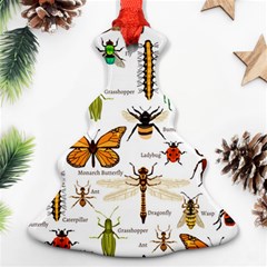 Insects-seamless-pattern Christmas Tree Ornament (Two Sides)