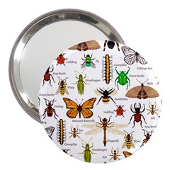 Insects-seamless-pattern 3  Handbag Mirrors