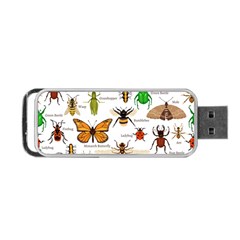 Insects-seamless-pattern Portable USB Flash (One Side)