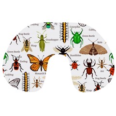 Insects-seamless-pattern Travel Neck Pillow