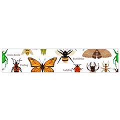 Insects-seamless-pattern Small Premium Plush Fleece Scarf