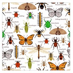 Insects-seamless-pattern Square Satin Scarf (36  x 36 )