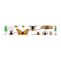 Insects-seamless-pattern Premium Plush Fleece Scarf (Mini)