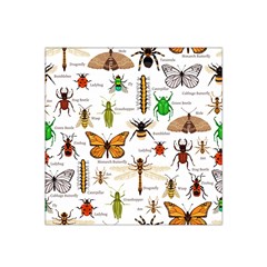 Insects-seamless-pattern Satin Bandana Scarf 22  x 22 