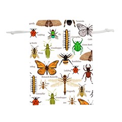 Insects-seamless-pattern Lightweight Drawstring Pouch (S)