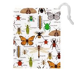 Insects-seamless-pattern Drawstring Pouch (4XL)