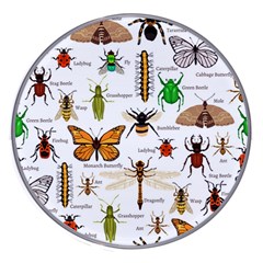 Insects-seamless-pattern Wireless Fast Charger(White)