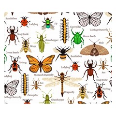 Insects-seamless-pattern Premium Plush Fleece Blanket (Small)