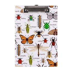 Insects-seamless-pattern A5 Acrylic Clipboard by Amaryn4rt