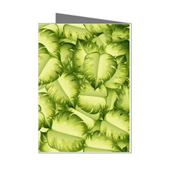 Seamless-pattern-with-green-leaves Mini Greeting Cards (pkg Of 8) by Amaryn4rt