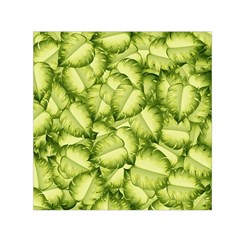 Seamless-pattern-with-green-leaves Square Satin Scarf (30  X 30 )