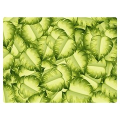 Seamless-pattern-with-green-leaves Two Sides Premium Plush Fleece Blanket (extra Small) by Amaryn4rt