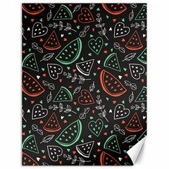 Seamless-vector-pattern-with-watermelons-mint -- Canvas 18  X 24  by Amaryn4rt