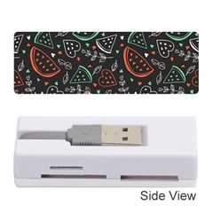 Seamless-vector-pattern-with-watermelons-mint -- Memory Card Reader (stick) by Amaryn4rt