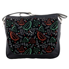 Seamless-vector-pattern-with-watermelons-mint -- Messenger Bag by Amaryn4rt