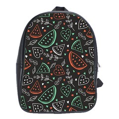 Seamless-vector-pattern-with-watermelons-mint -- School Bag (xl) by Amaryn4rt