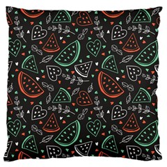 Seamless-vector-pattern-with-watermelons-mint -- Standard Premium Plush Fleece Cushion Case (one Side) by Amaryn4rt