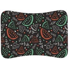 Seamless-vector-pattern-with-watermelons-mint -- Velour Seat Head Rest Cushion by Amaryn4rt