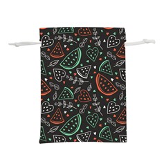 Seamless-vector-pattern-with-watermelons-mint -- Lightweight Drawstring Pouch (s) by Amaryn4rt