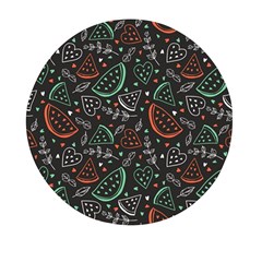 Seamless-vector-pattern-with-watermelons-mint -- Mini Round Pill Box (pack Of 3) by Amaryn4rt