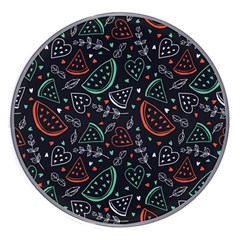 Seamless-vector-pattern-with-watermelons-mint -- Wireless Fast Charger(white)