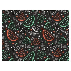 Seamless-vector-pattern-with-watermelons-mint -- Premium Plush Fleece Blanket (extra Small)